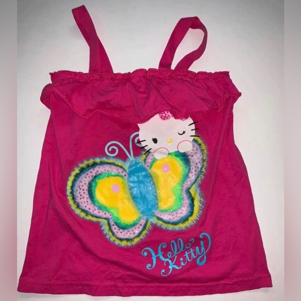 Hello kitty new t-shirt tank top girls size 4-5 NEW